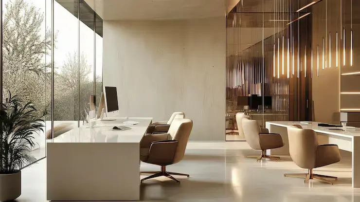 Elegant office space background