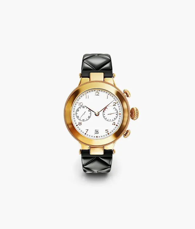 Golden Black Analog Automatic